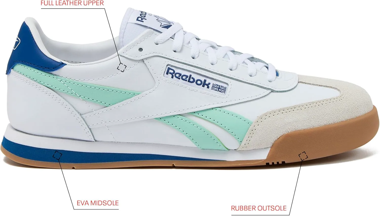 Мужские кроссовки Reebok Campio XT, белый/светло-голубой — фото 4