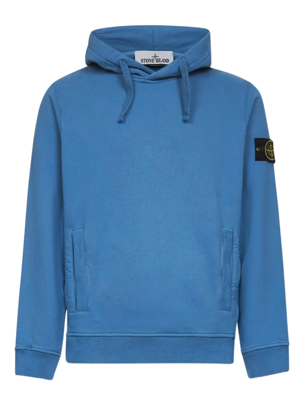 

Толстовка с капюшоном и нашивкой-логотипом Stone Island, синий
