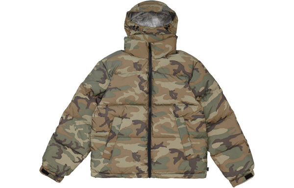 Куртка fw18 reflective camo woodland down jacket 'olivegreen' Supreme, зеленый — фото 3