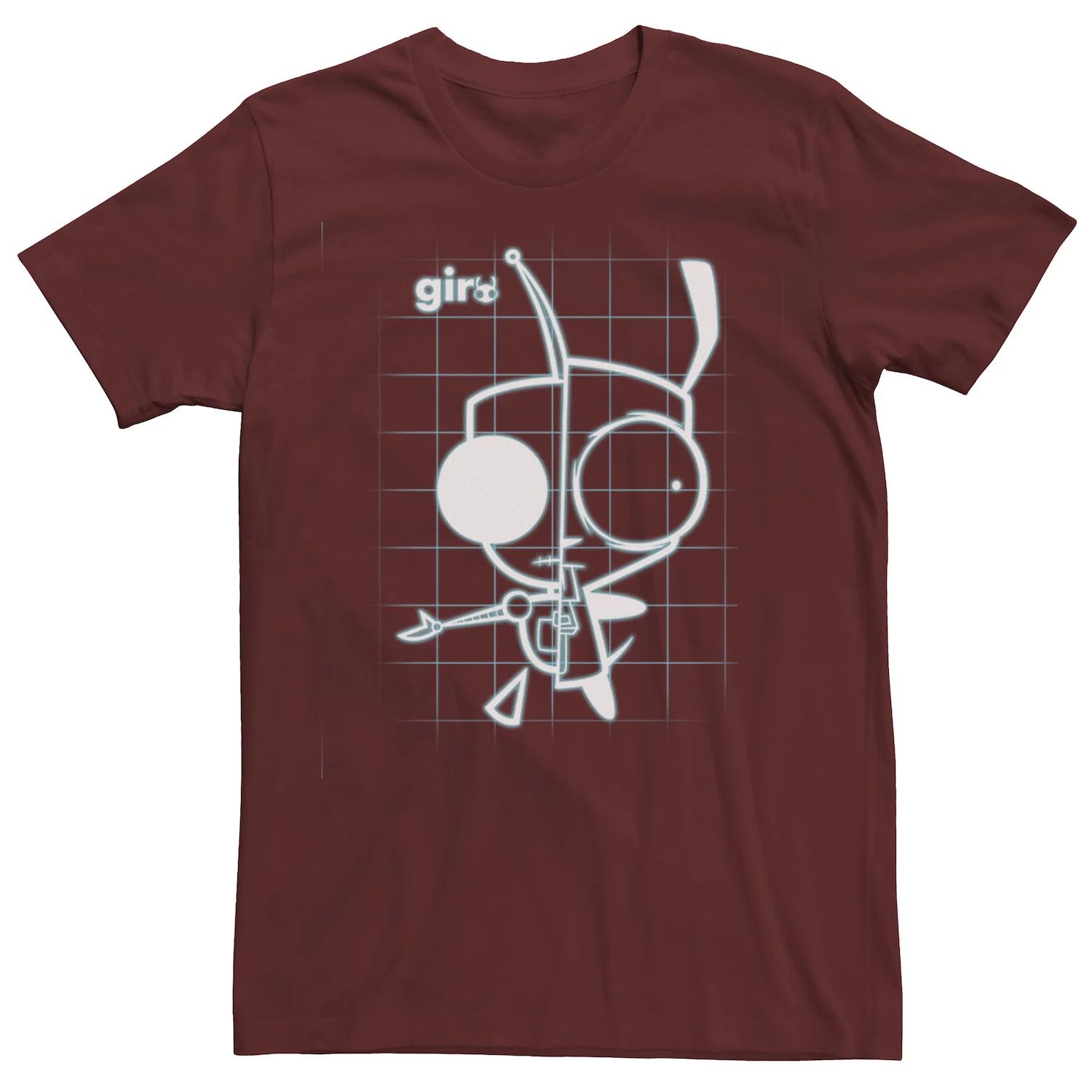 

Мужская футболка Invader Zim Gir Schematic Licensed Character