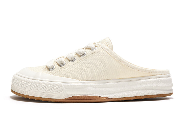 

Холщовые кеды женские низкие бежевый Feiyue