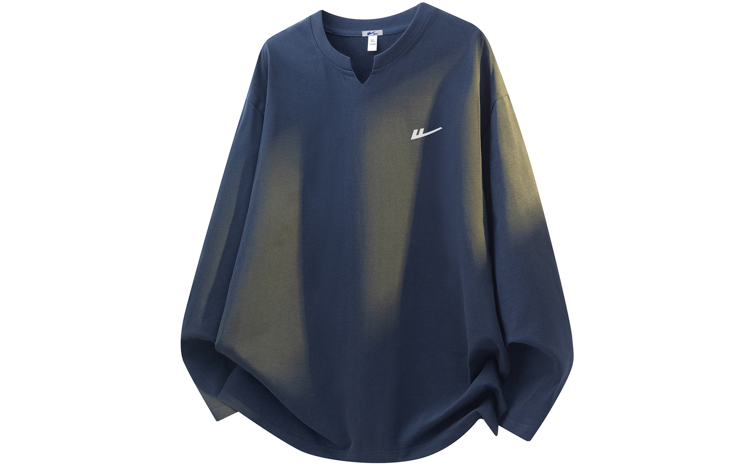 

Футболка Unisex Crew Neck Moderate Straight Fit WARRIOR, темно-синий[free diy brand merch]