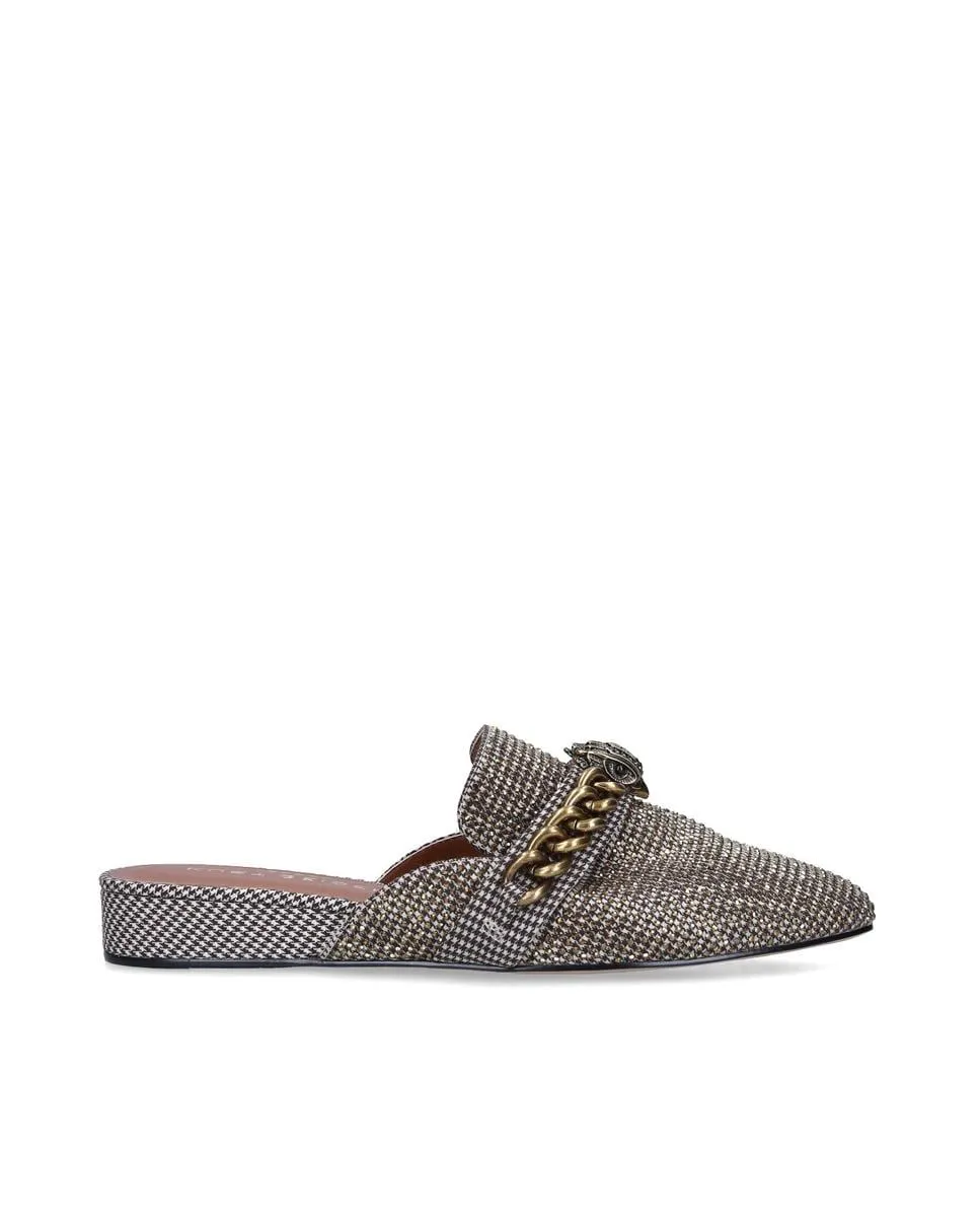 Женские сабо с цепочкой бежевые Kurt Geiger, бежевый