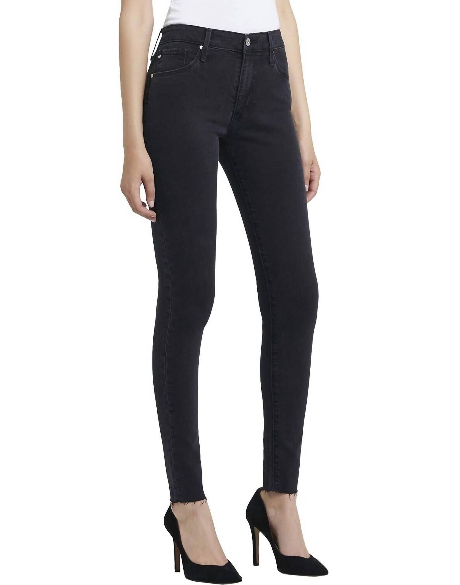 

Джинсы-скинни Farrah High Rise черного цвета AG Jeans