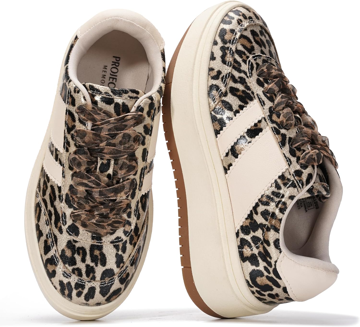 

Детские модные кроссовки на платформе Project Cloud Fashion Platform Sneakers 2026- легкие кроссовки с стелькой из пены с эффектом памяти- прочные и нескользящие, на шнуровке, модные детские кроссовки на платформе (Little Nita), Leopard