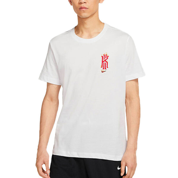Футболка Nike Dri-FIT Kyrie Kyrie Irving Printing Round Neck Sports Short Sleeve White, белый — фото 4