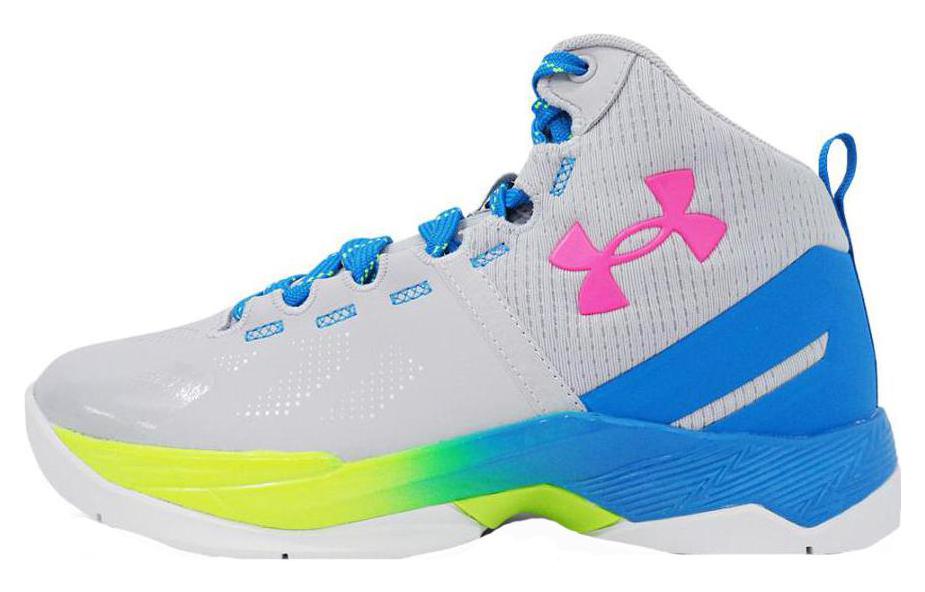 

Баскетбольные кроссовки Curry 2 Kids, средние, серые/синие Under Armour, серый