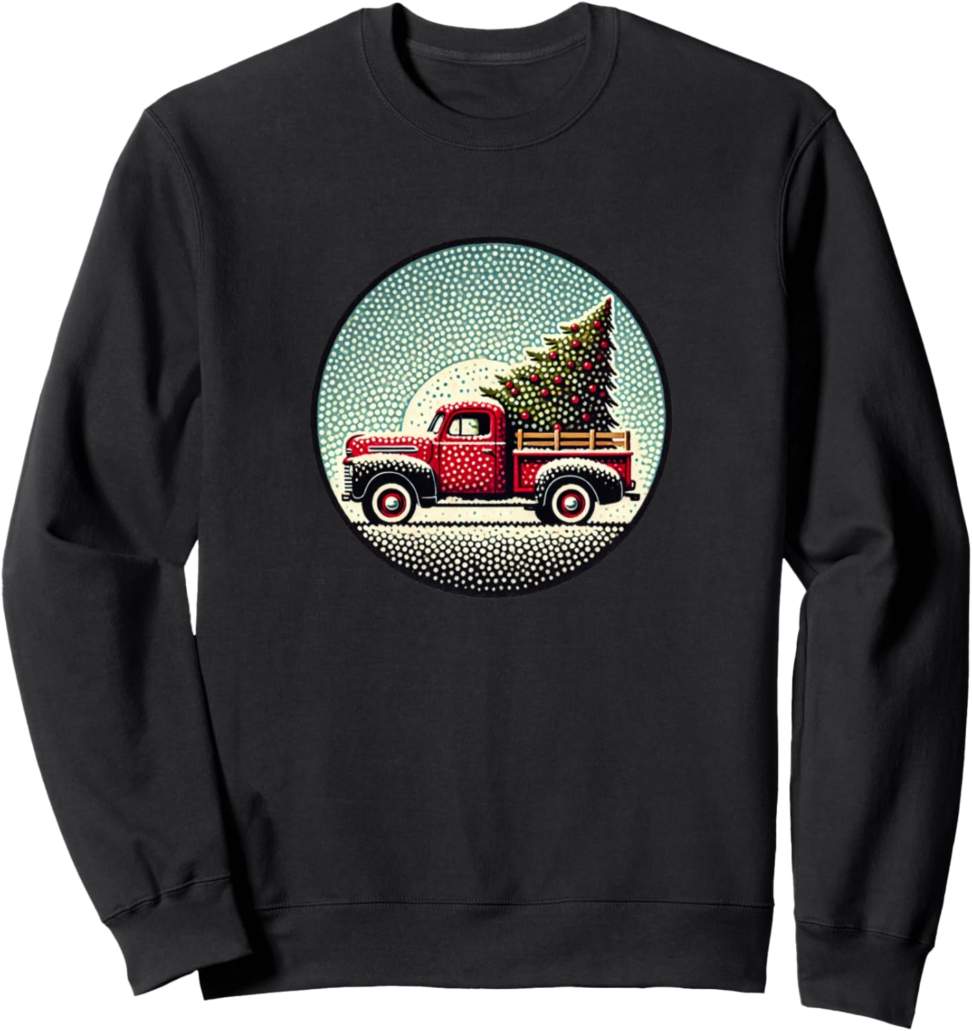 

Красный пикап, рождественская елка, иллюстрация, фермерская толстовка Vintage Farmers Snugg