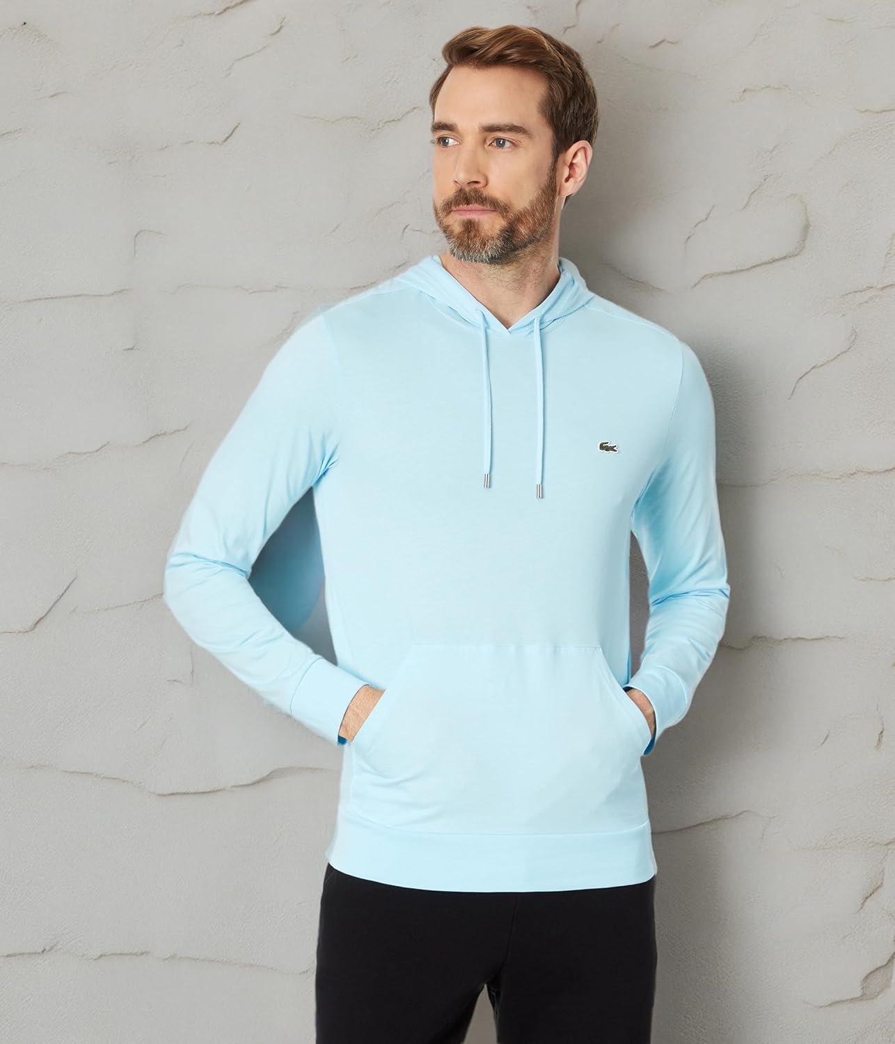 Lacoste толстовка с длинным рукавом и центральным карманом, футболка-джерси, Th9349, Agrion — фото 4