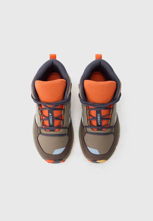 Походные ботинки ax4r mid k Adidas Terrex, Blanch Cargo/Crystal Sky/Pure Tangerine — фото 4