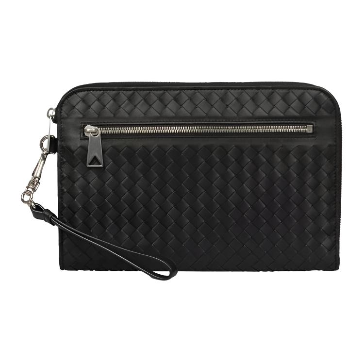 

Bottega Veneta Кожаная клатч-сумка для мужчин Black