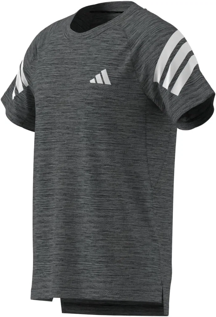 Футболка для тренировок Adidas Men's Icon 3-Stripes, черно-белый — фото 3