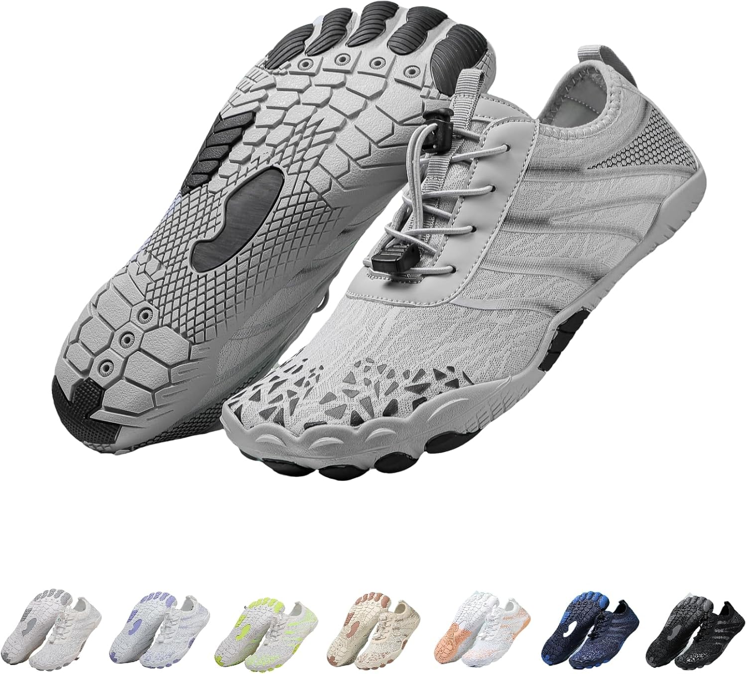 

Женские босоножки для походов, новые походные кроссовки для женщин и мужчин, дышащая и нескользящая спортивная обувь для трейла, удобные дышащие водонепроницаемые обувь с широкой носочной частью Kaeril, серый