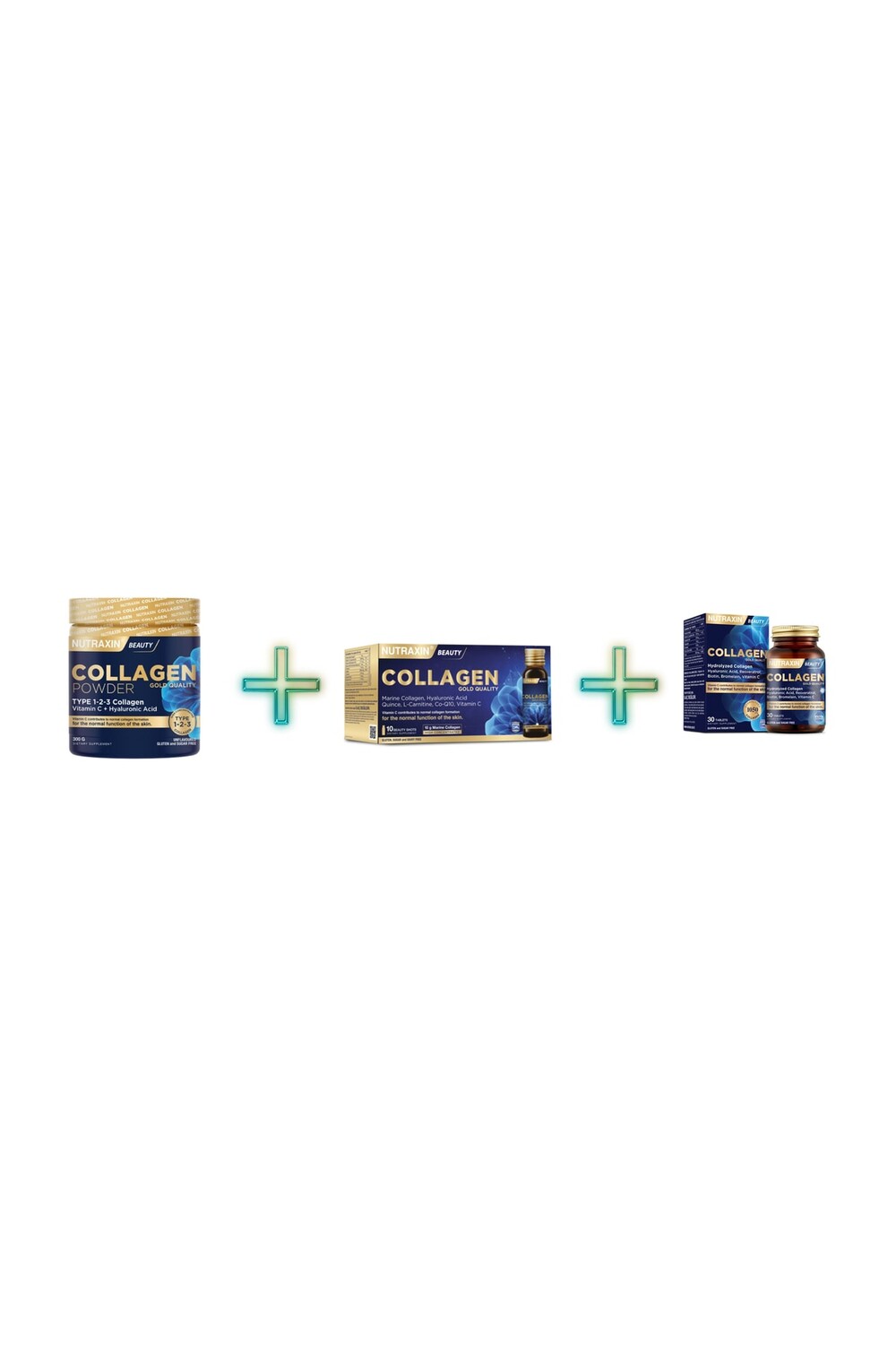 

Nutraxin Коллагеновый порошок Gold Quality 300 гр + Beauty Gold Collagen 10 X 50 мл + H