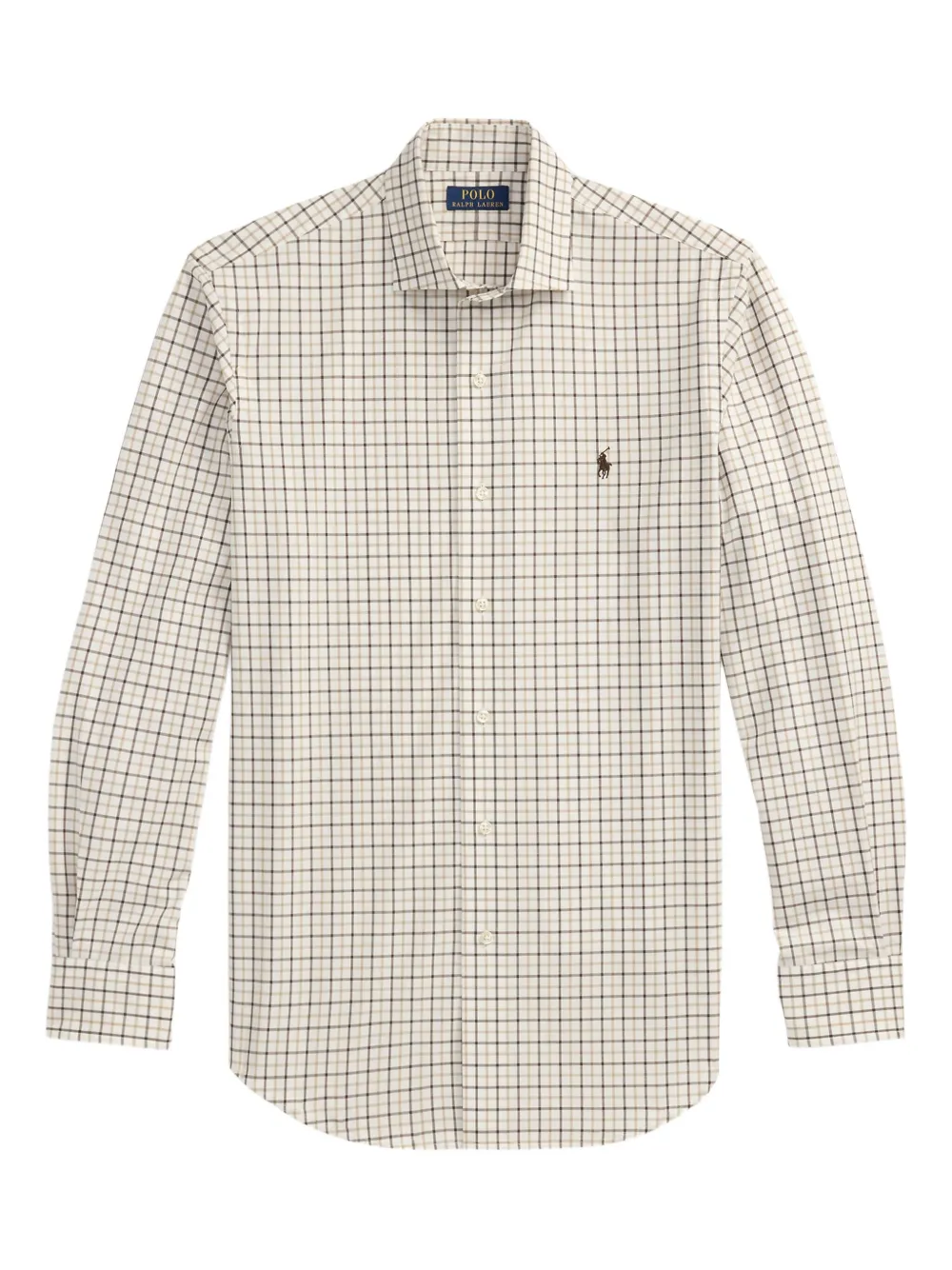 

Клетчатая рубашка с длинными рукавами POLO RALPH LAUREN, белый