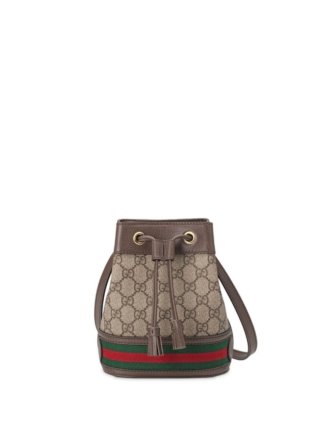 

Сумка-ведро Gucci Ophidia размера мини, коричневый