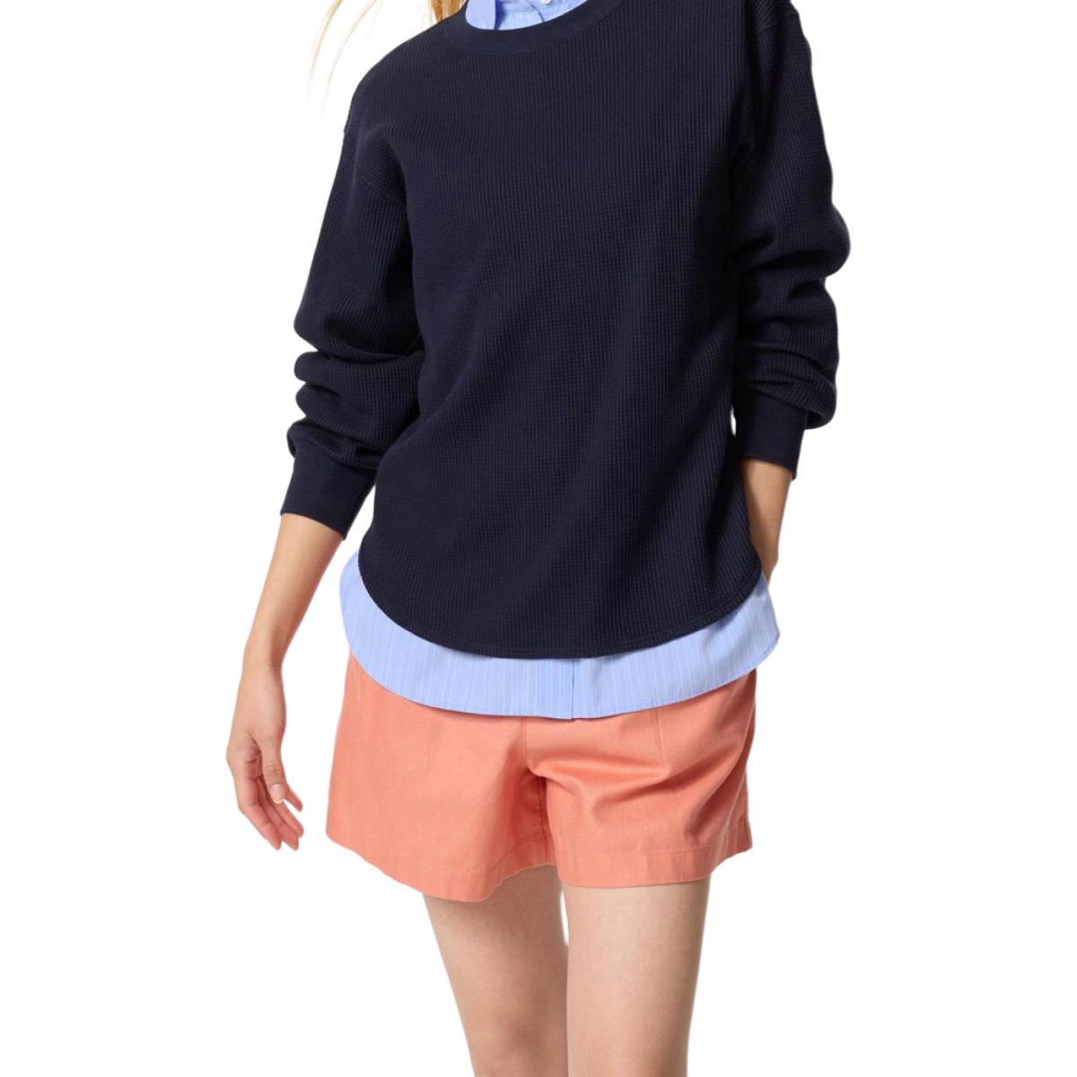 

UNIQLO Женские повседневные шорты оранжево-желтого цвета