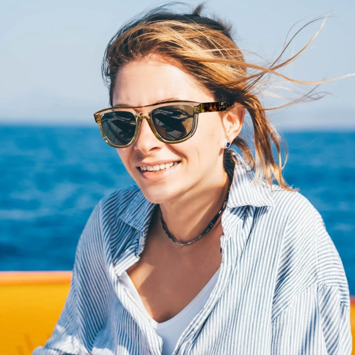 

Солнцезащитные очки FEISEDY квадратной формы для женщин, мужчин и унисекс, изогнутой формы, дизайнерские солнцезащитные очки B0214, Champagne +Leopard/Green