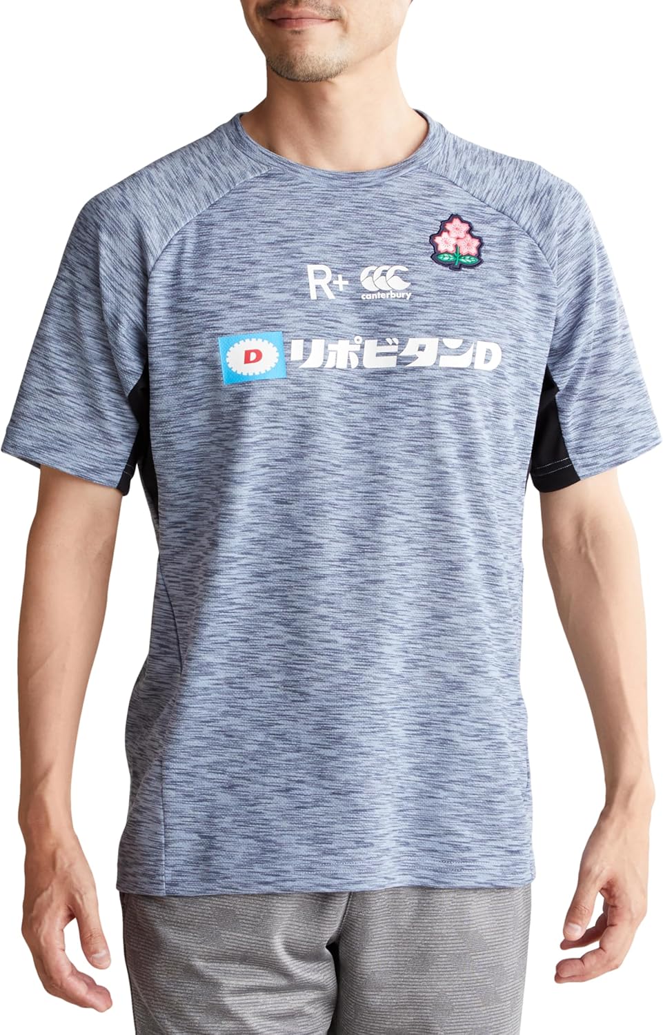 

Мужская футболка Canterbury JAPAN WORKOUT TEE, сине-серый