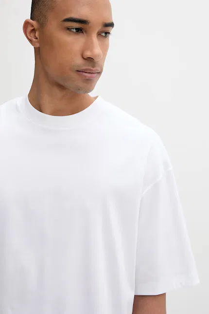 Футболка свободного кроя Calvin Klein, бежевый — фото 4