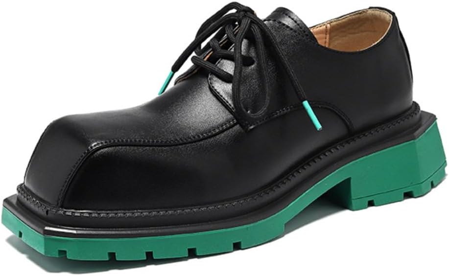 

Кожаные туфли Y2K с зеленой подошвой для мужчин, увеличивающие рост на 5 см, повседневные классические туфли, идеально подходящие для офиса, оксфорды, челси и модного уличного стиля Ctkvbmeoi