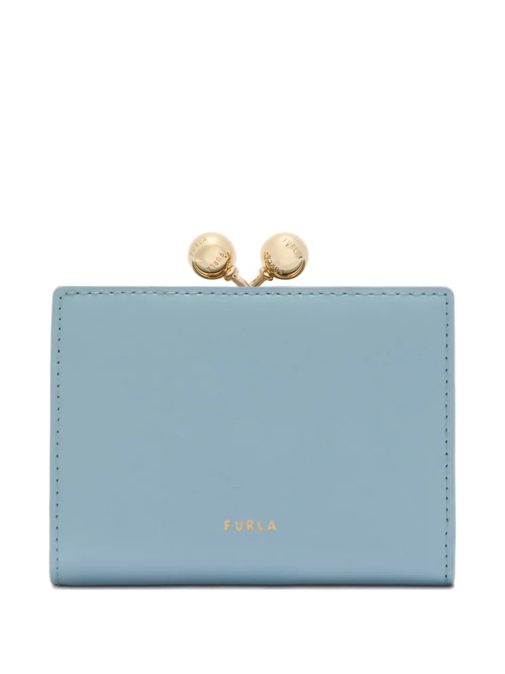 

Монетница в горошек с металлической застежкой Furla, синий