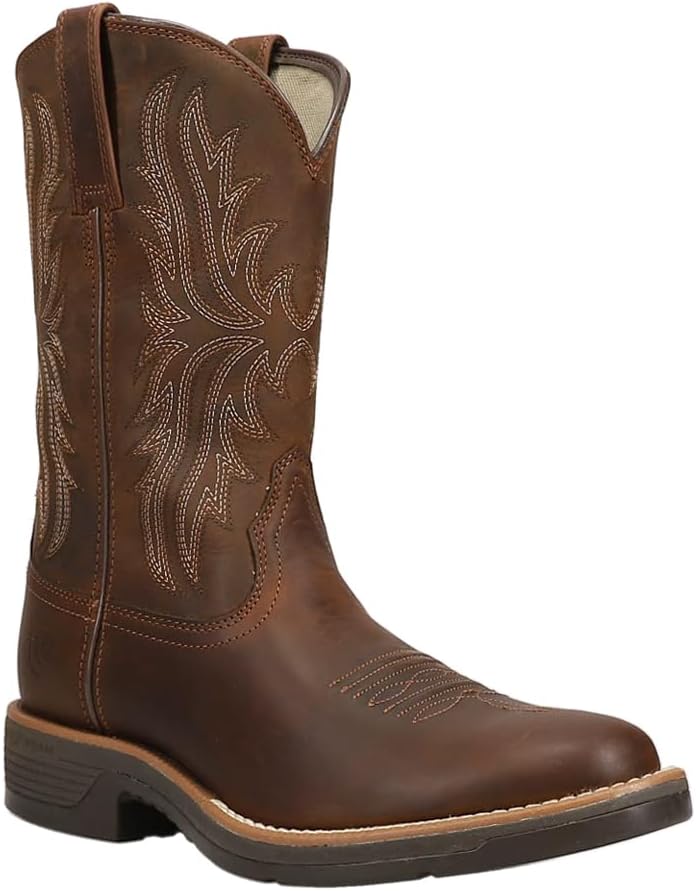 Мужские ковбойские сапоги ARIAT Ridgeback с круглым носком, Distressed Tan — фото 2