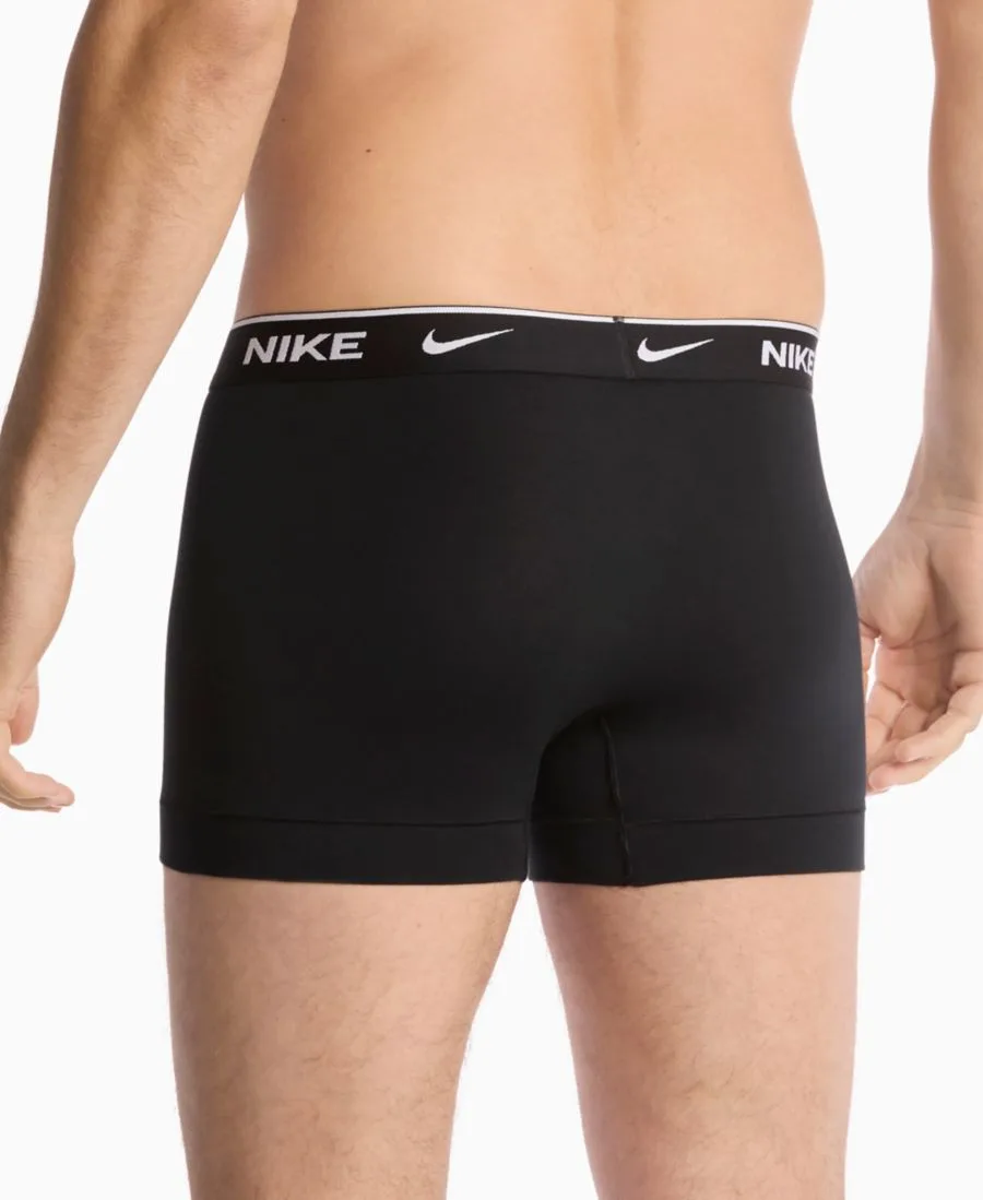 Мужские хлопковые эластичные плавки Dri-FIT Essential, комплект из 3 штук Nike, черный — фото 4