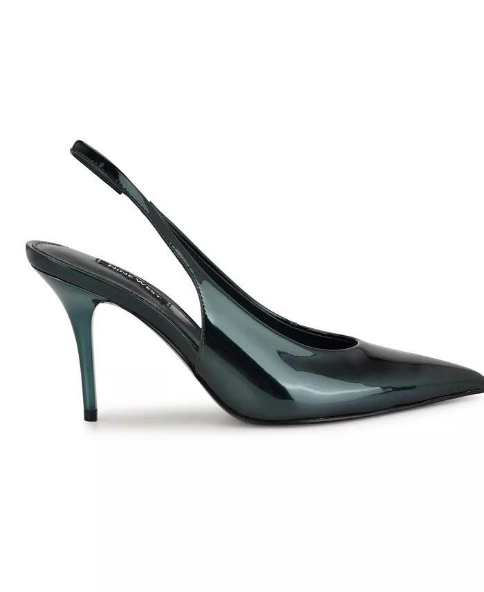 Женские туфли-лодочки Palomma Slingback Stiletto Nine West, синий — фото 2
