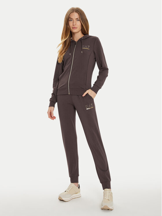 

Спортивный костюм стандартного кроя Ea7 Emporio Armani, коричневый