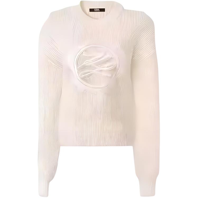 

Карл Лагерфельд Вязаный свитер женский KARL LAGERFELD/Karl Lagerfeld Jeans, белый