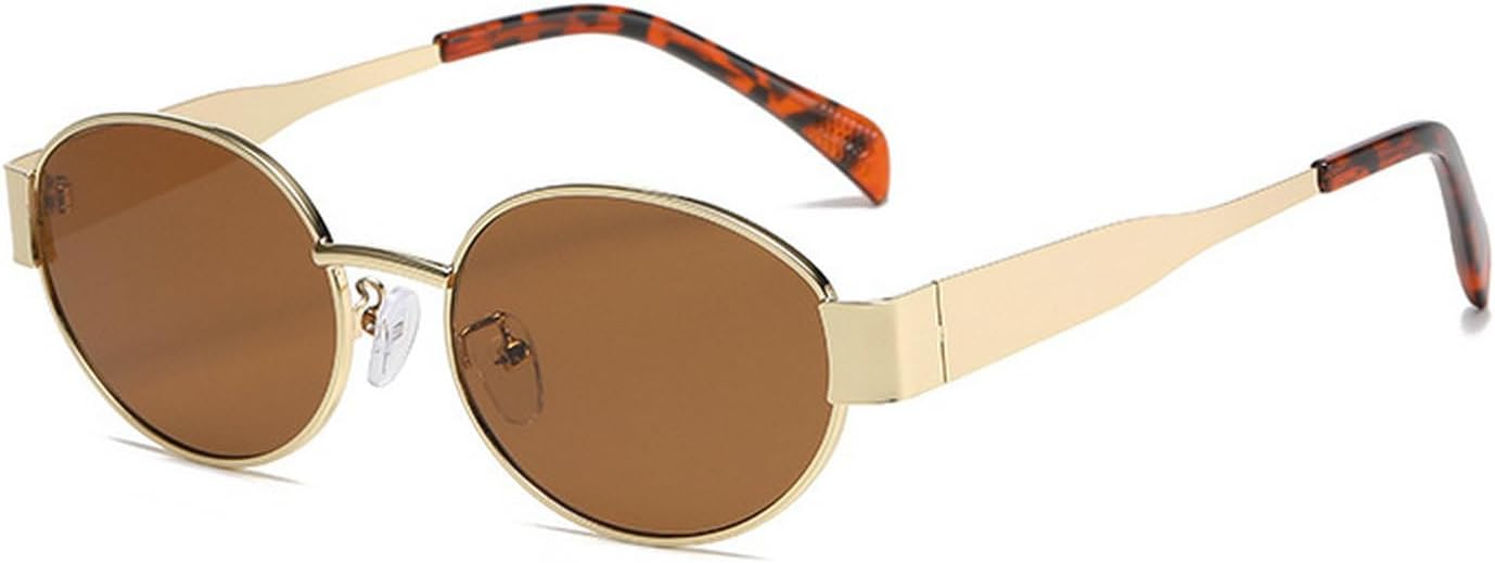 

Laureles Модные женские солнцезащитные очки «кошачий глаз» в винтажном стиле, маленькие круглые, с леопардовым принтом, металлические, с защитой от УФ-излучения UV400, мужские солнцезащитные очки L15, C3