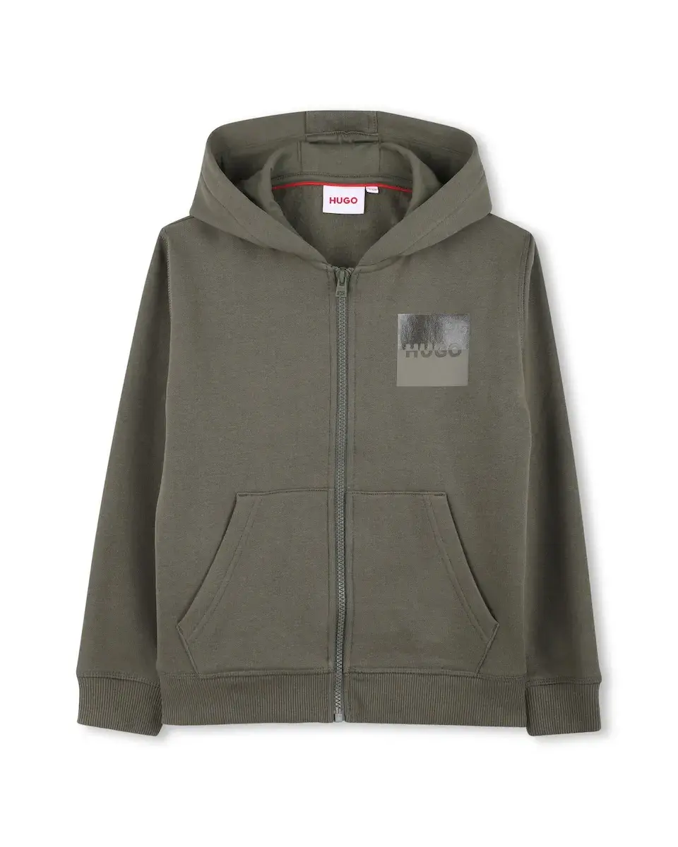 

Детский свитер с длинным рукавом Hugo, хаки