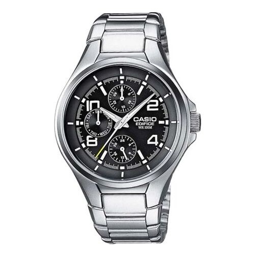

Часы CASIO Quartz EDIFICE Stainless Steel Strap Mens Silver Analog, цвет silver