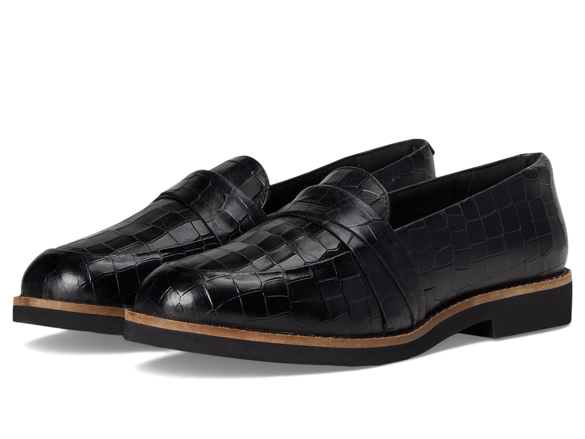 Лоферы SoftWalk Walsh, цвет Black Croco