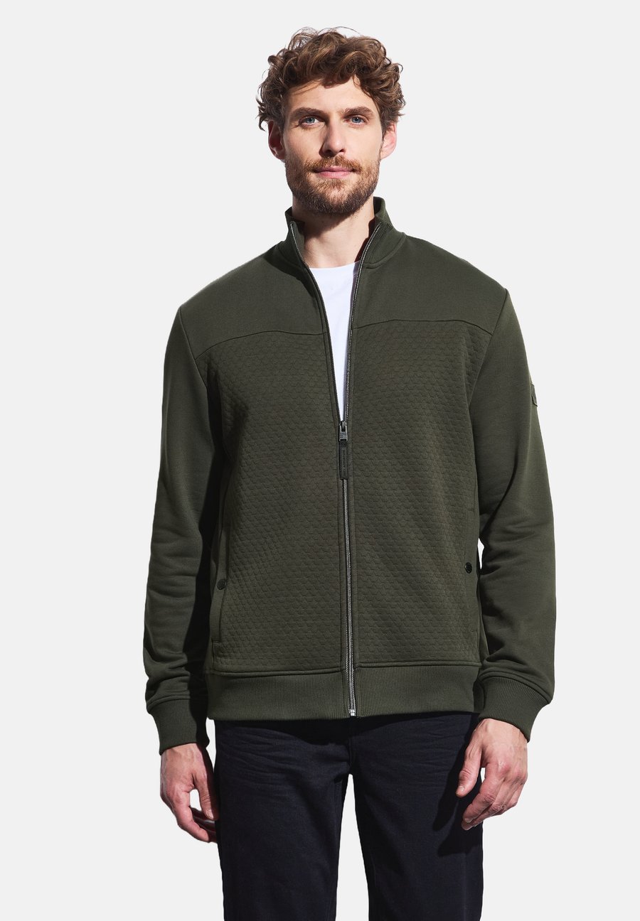 

Толстовка Street One MEN MIT 3D-STRUKTUR, Grün/Mottled Dark Green