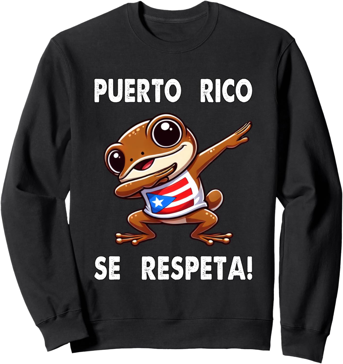 

Толстовка с флагом Puerto Rico Se Respeta Coqui Dub Boricua Puerto Rico Se Respeta Collection, More Here, черный