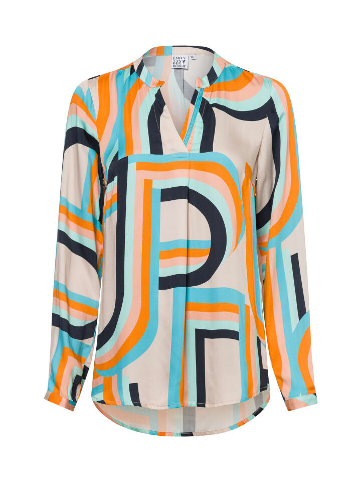 

Блуза EMILY VAN DEN BERGH Bluse, цвет beige mehrfarbig
