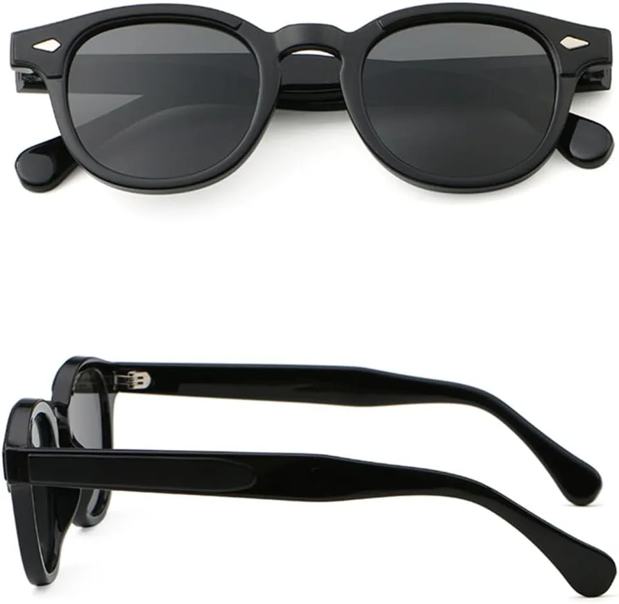 

Круглые солнцезащитные очки для мужчин, ретро-солнцезащитные очки для женщин, мужские солнцезащитные очки UV400 из ацетата, женские аксессуары VFDHN, Brown