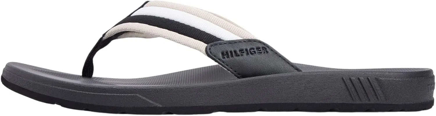 Мужские формованные пляжные сандалии Tommy Hilfiger Hilfiger RWB Fm0fm05803 с разделителем для пальцев ног, Schwarz