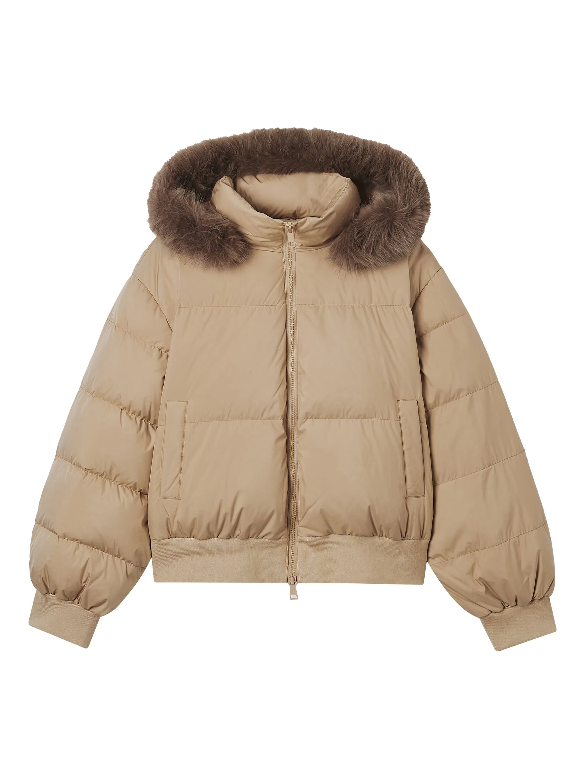 

Пуховик с капюшоном B+Ab, бежевый