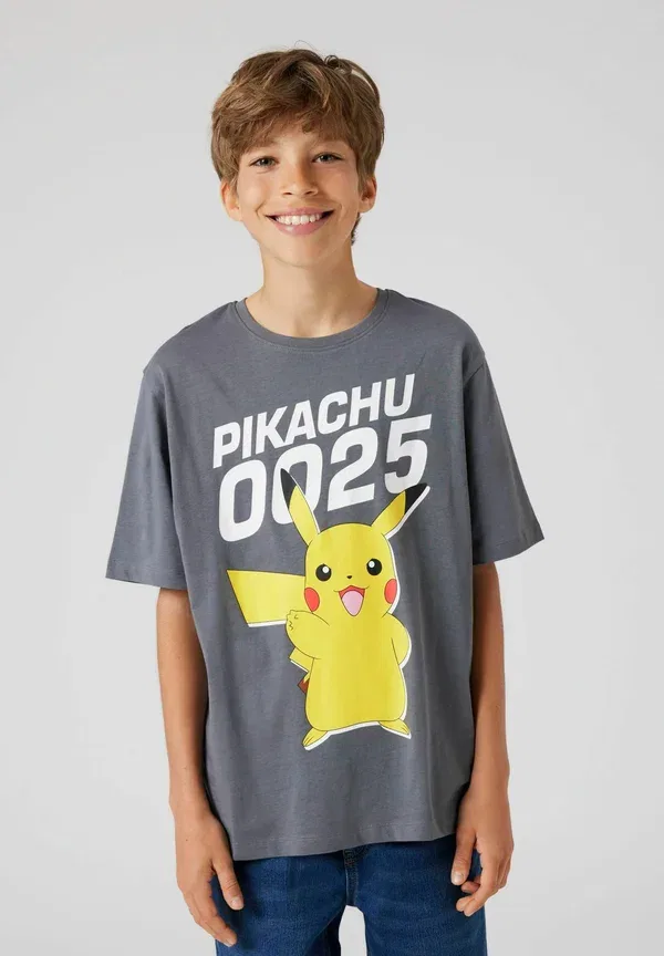Футболка с принтом Pokemon Two Soon, цвет лавовый дым