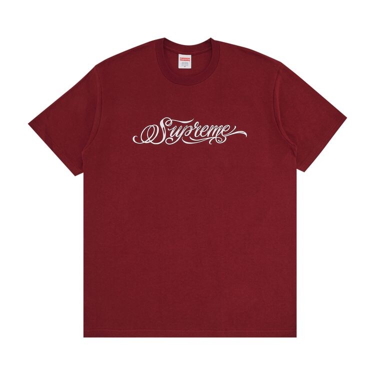 

Футболка Supreme Script Tee Cardinal, красный