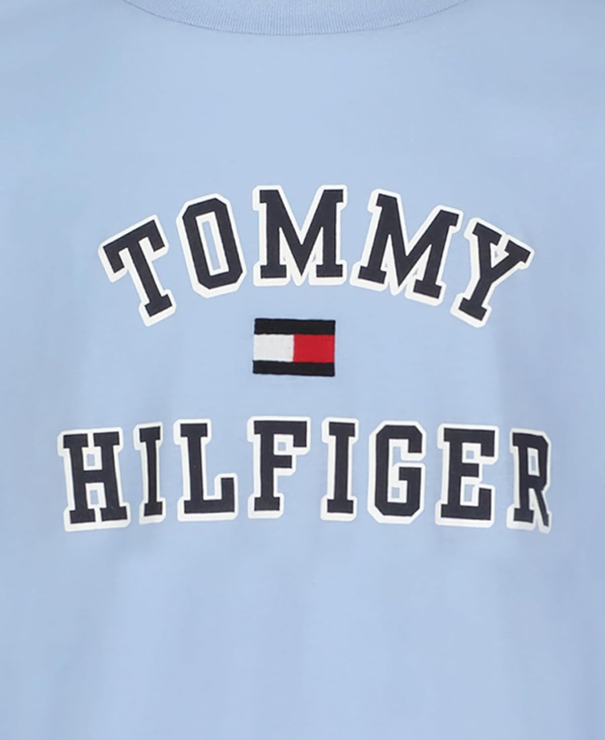 Футболка Tommy Hilfiger Boys с длинным рукавом и круглым вырезом, Varsity Soft Chambray — фото 4