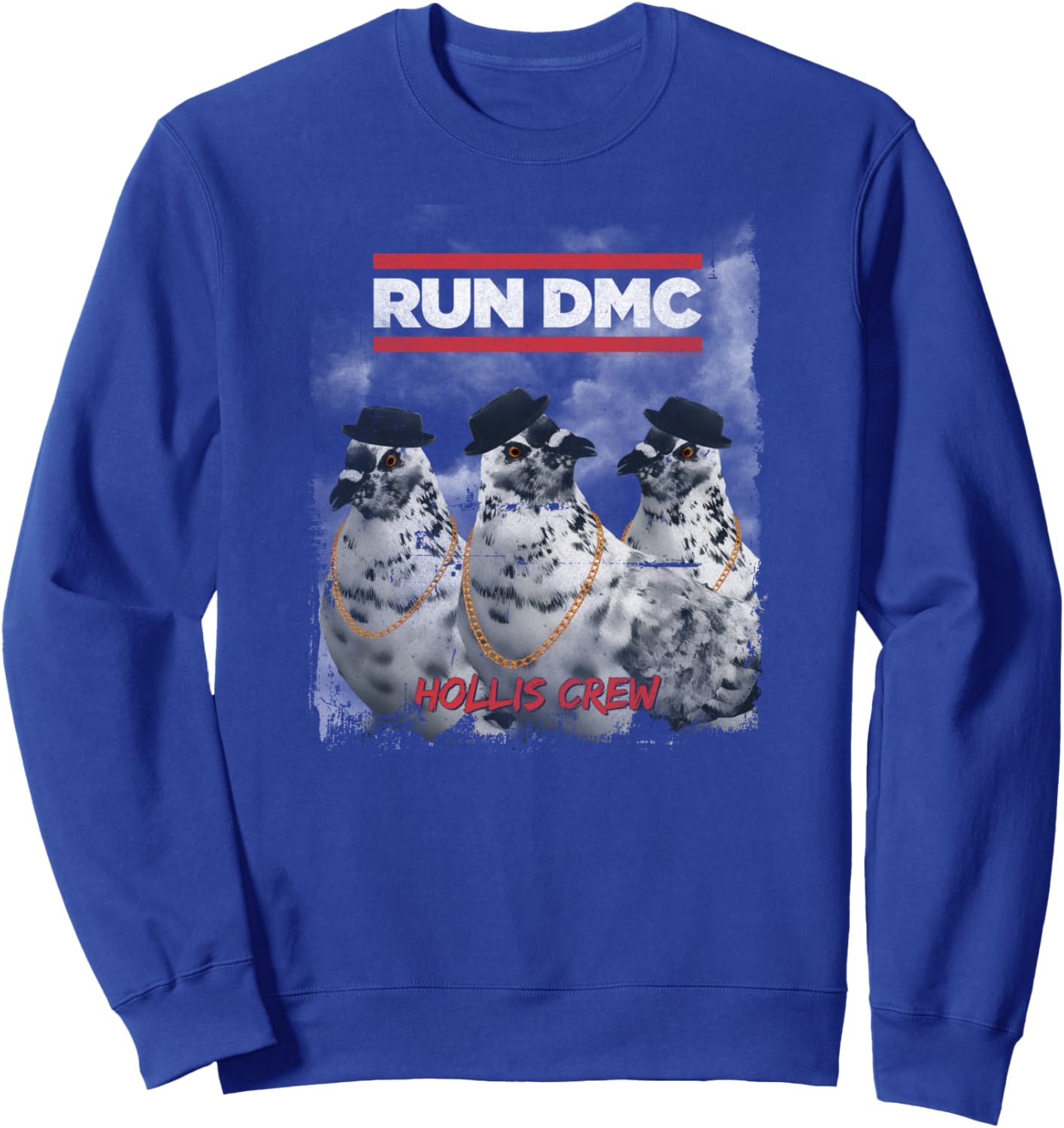 

Официальная толстовка Run DMC с рисунком голубиной краски, синий