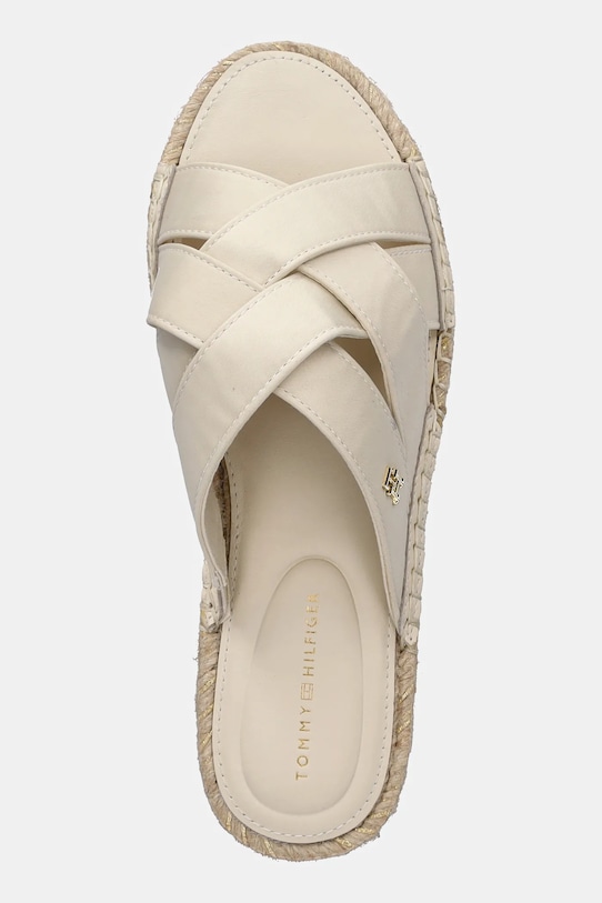 Сатиновые эспадрильи-мюли SATIN ESPADRILLE MULE Tommy Hilfiger, бежевый — фото 4