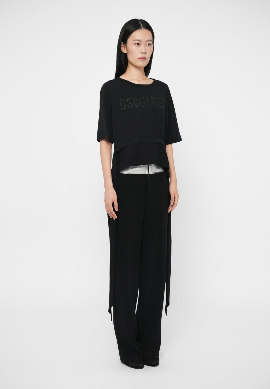 Футболка Dsquared2 CROPPED FIT TEE, Black — фото 4