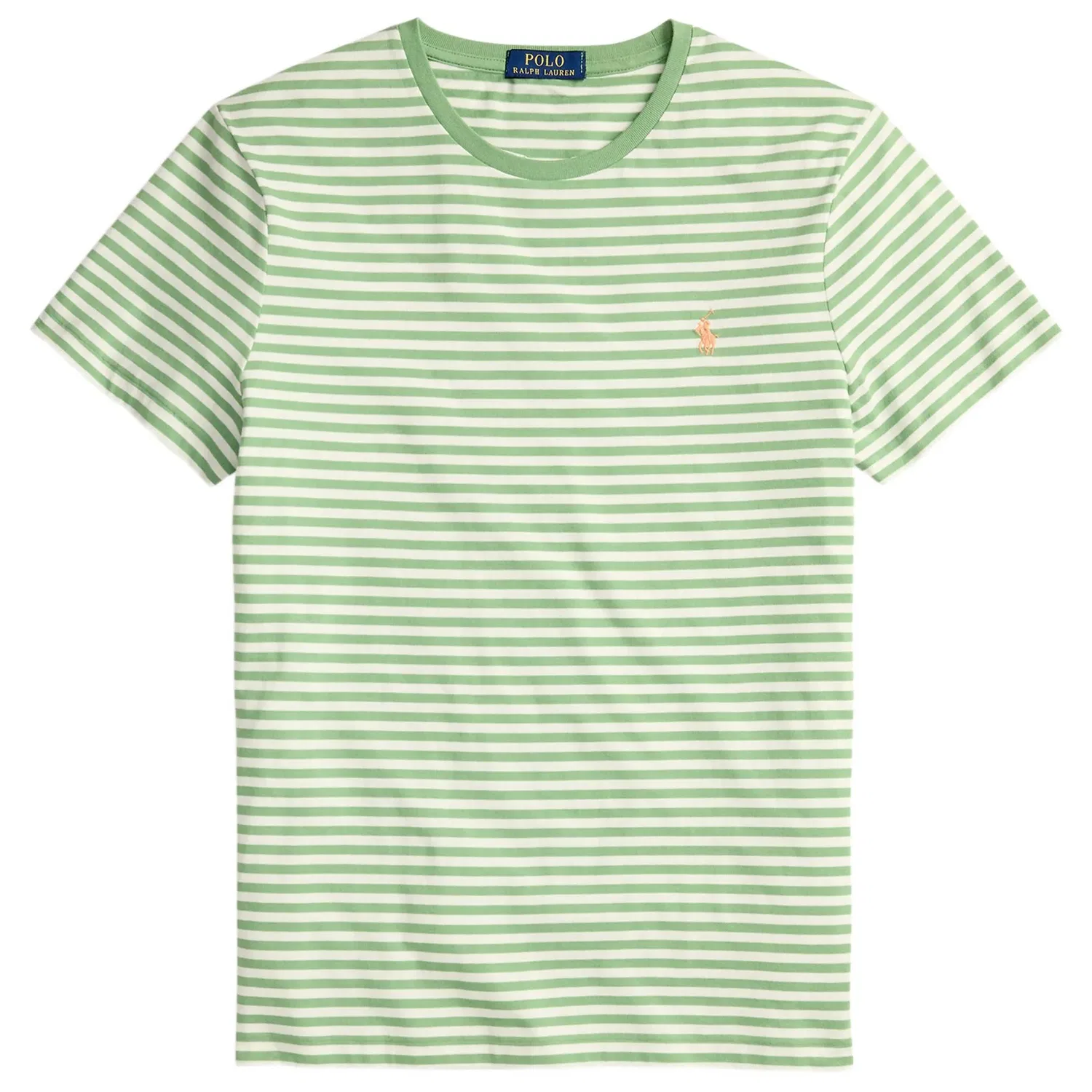 Футболка полосатая Polo Ralph Lauren зеленая