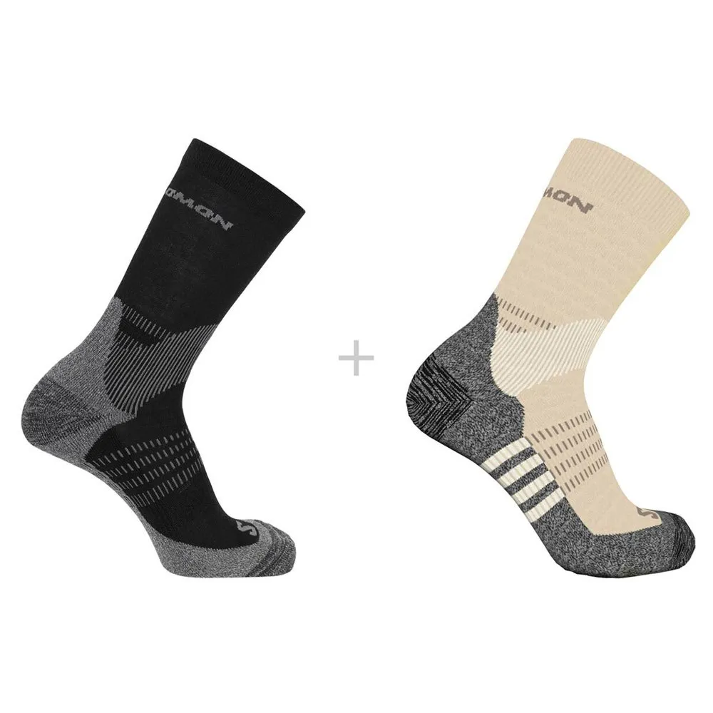 

Носки Salomon Ultra Access crew 2 pairs, бежевый