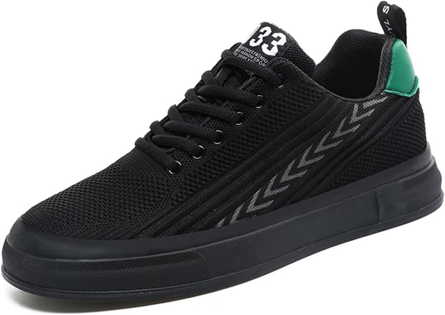 

Мужские модные кроссовки на шнуровке, сетчатые, слипоны для ходьбы, легкие спортивные кроссовки для мужчин Generic, черный